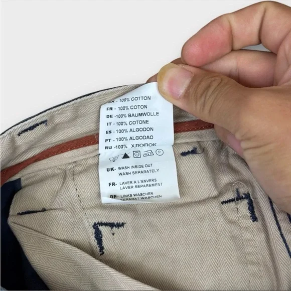 Edwin 55 Chino French Twill Pants 10 Oz Ultra Marine Mens W32 L33 Navy Blue - Picture 11 of 16